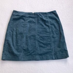 Wild Honey mini corduroy skirt Sz S, blue